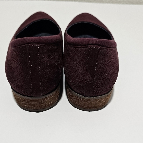 Dr. Scholl's Wedge Slip On Size 7 1/2 Burgundy Wine memory foam - Picture 6 of 9
